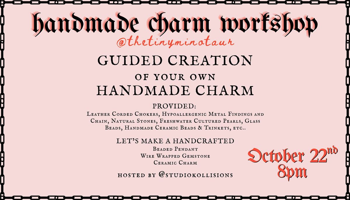 Handcrafted Charm Workshop, Guided Jewelry Creation