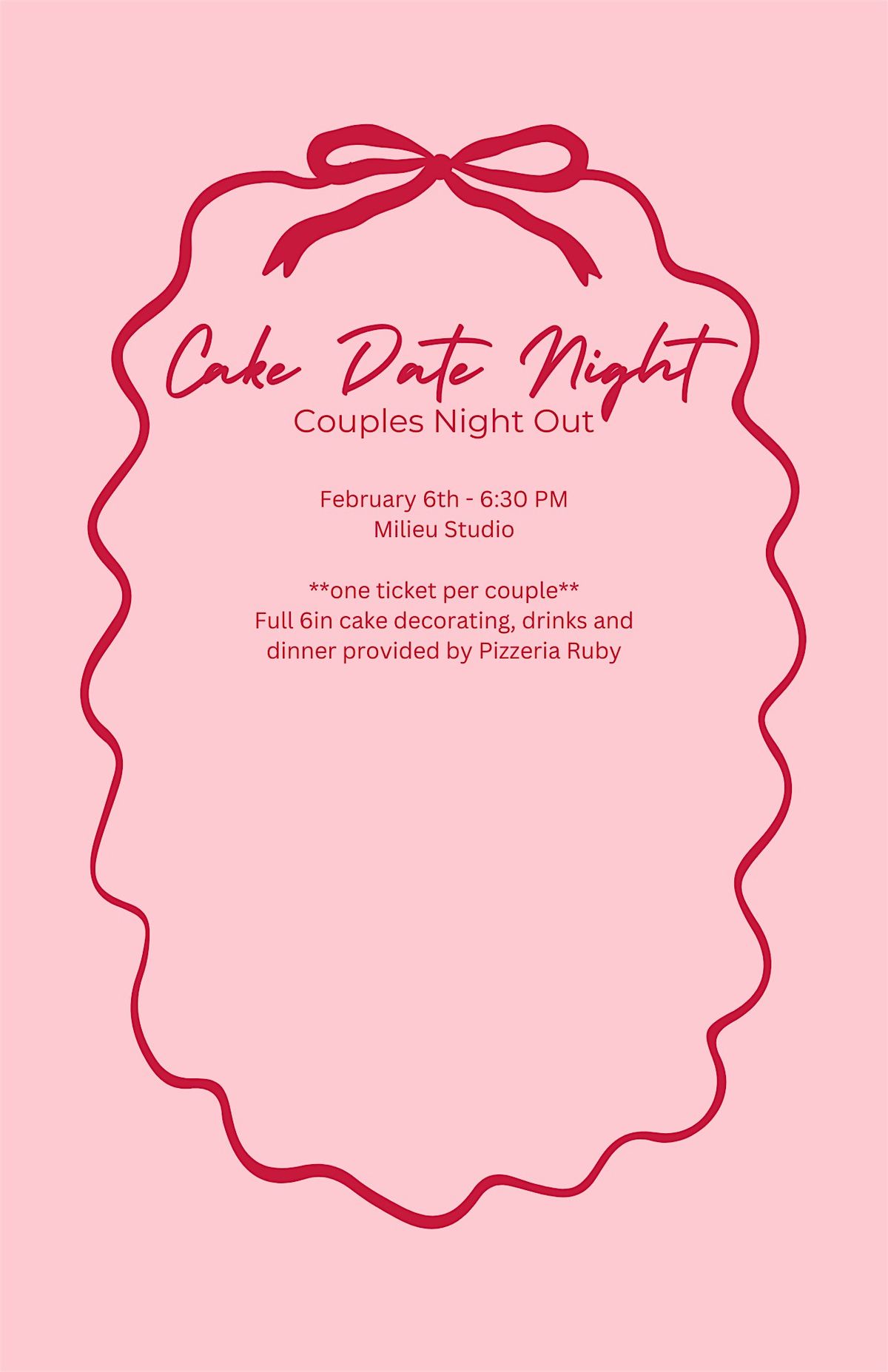 Valentines Cake Date Night