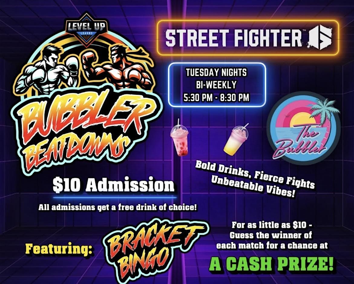 Street Fighter Showdown: Tournament with Cash Prizes & Bracket Bingo