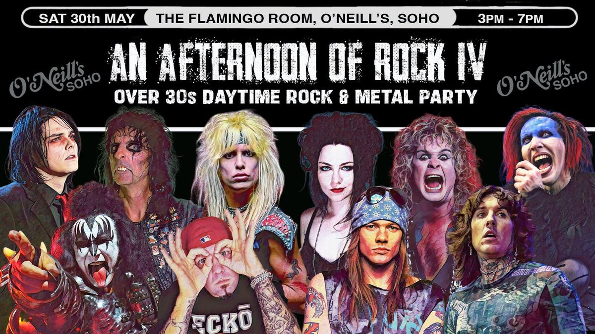 LONDON An Afternoon of Rock IV - Rock\/Metal for the over 30s: 3pm-7pm, 30th May