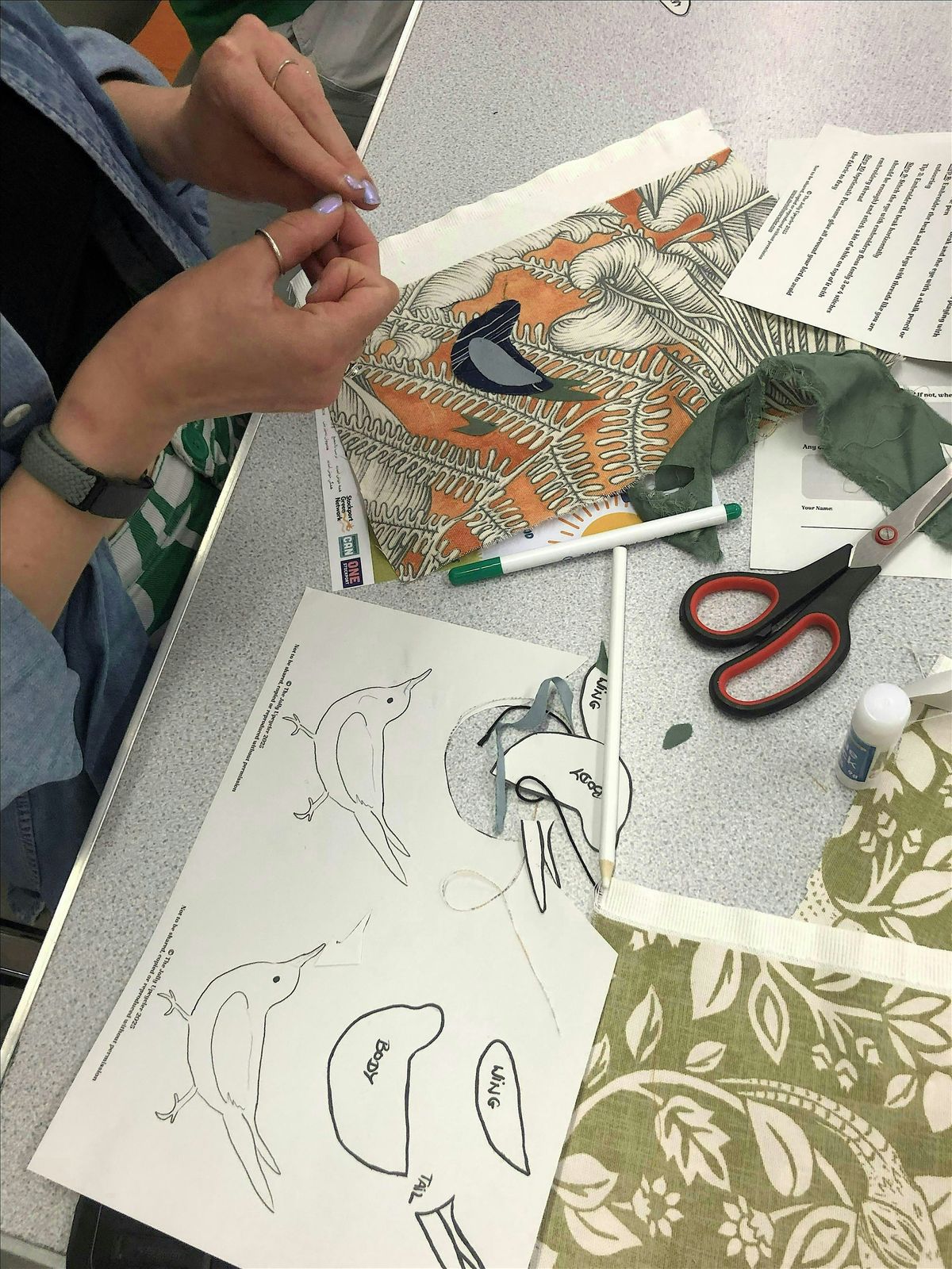 Intro to Upcycling: Turn Fabric Scraps Into A Beautiful Bird
