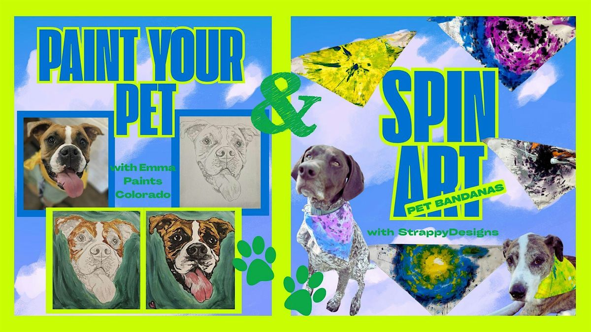 Paint Your Pet AND Pet Bandana Spin Art at Dry Dock Brewing Co.