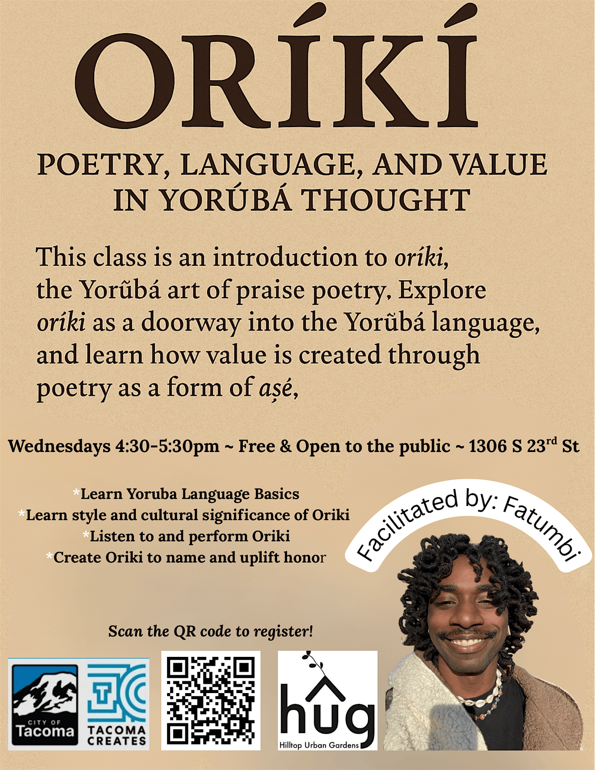 Oriki: A Praise Poetry Workshop