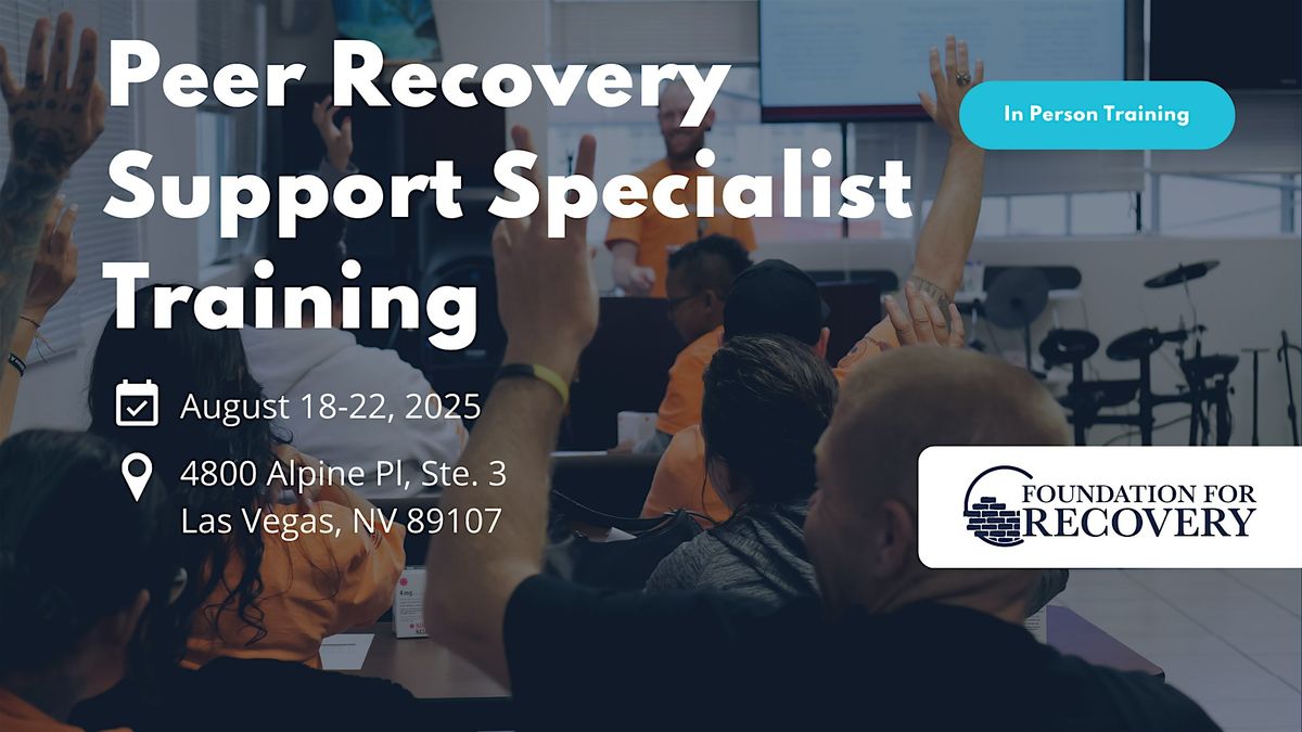 Peer Recovery Support Specialist Training