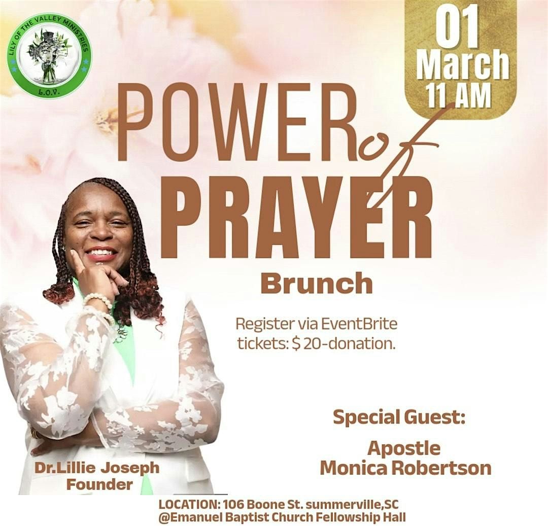 LILY OF THE VALLEY (LOV) MINISTRIES POWER OF PRAYER BRUNCH