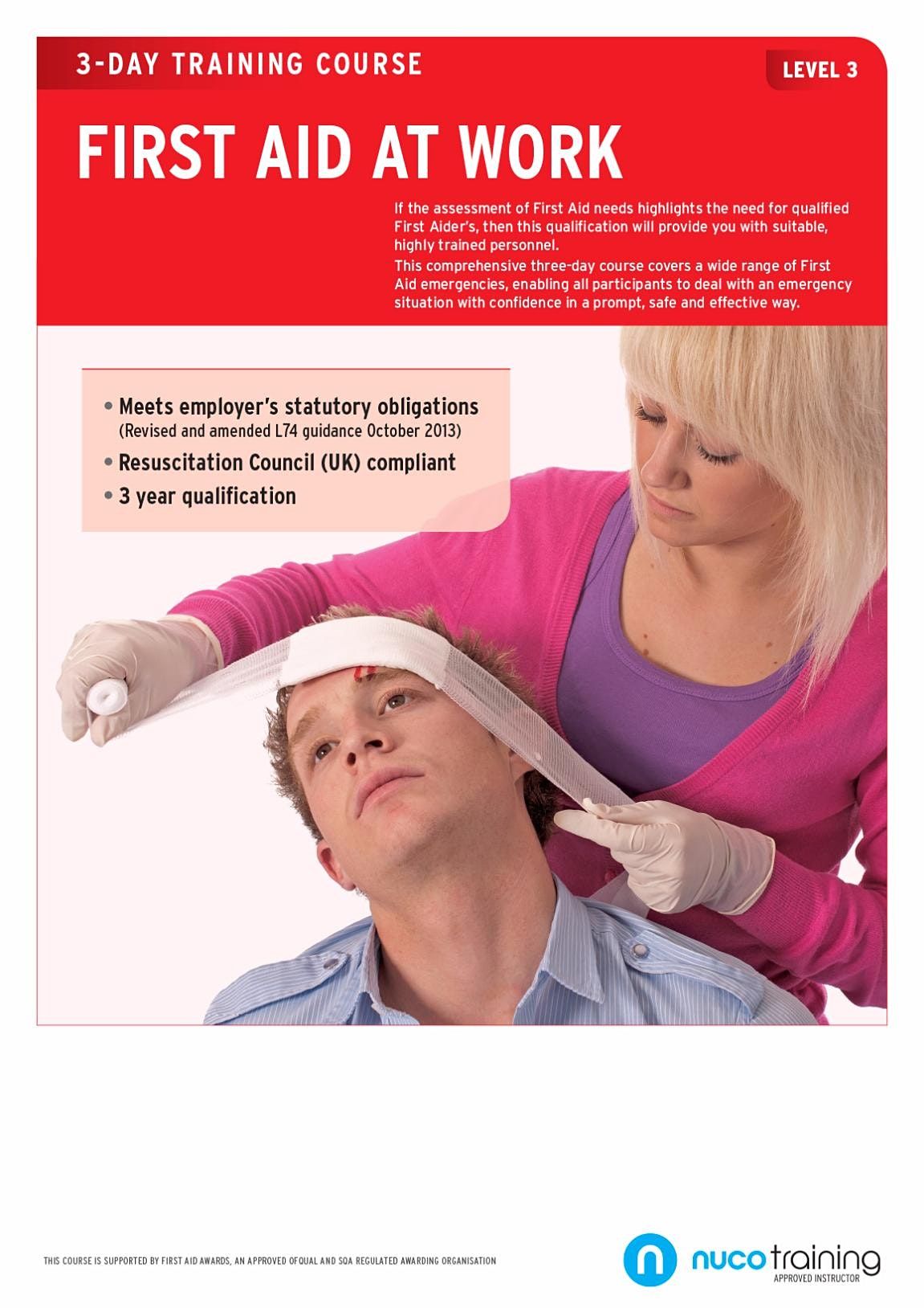 Level 3 First Aid at Work Course Re qualification
