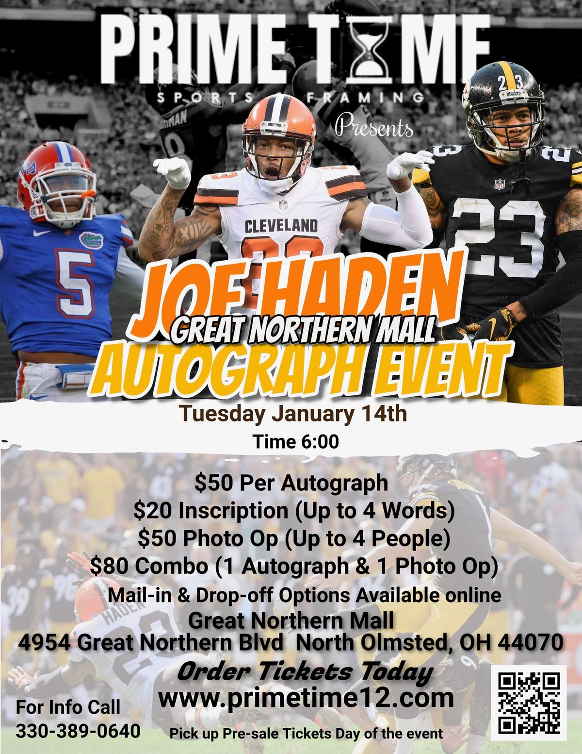 Joe Haden Autograph Signing and Photo Op Event at Great Northern Mall