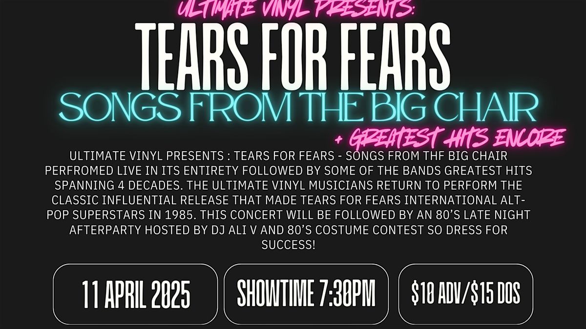 Ultimate Vinyl Presents: Tears For Fears