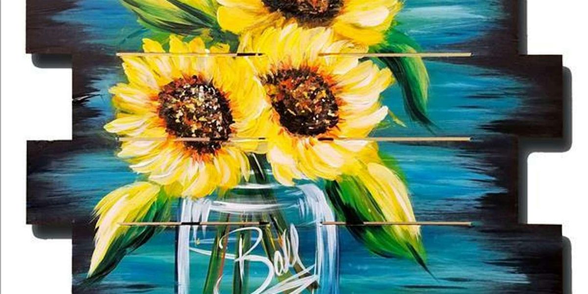 Fresh Vibrant Sunflowers - Paint and Sip by Classpop!\u2122