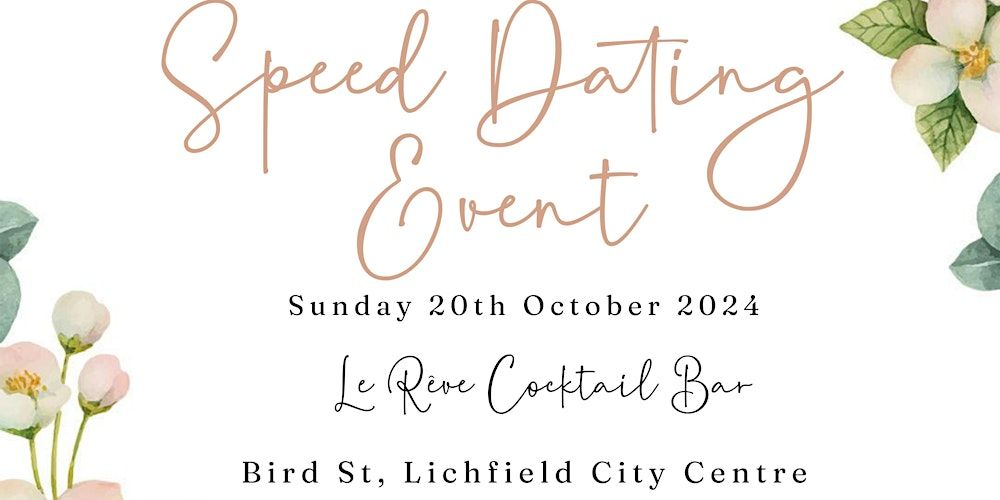 Speed Dating Event at Le Reve Cocktail Bar