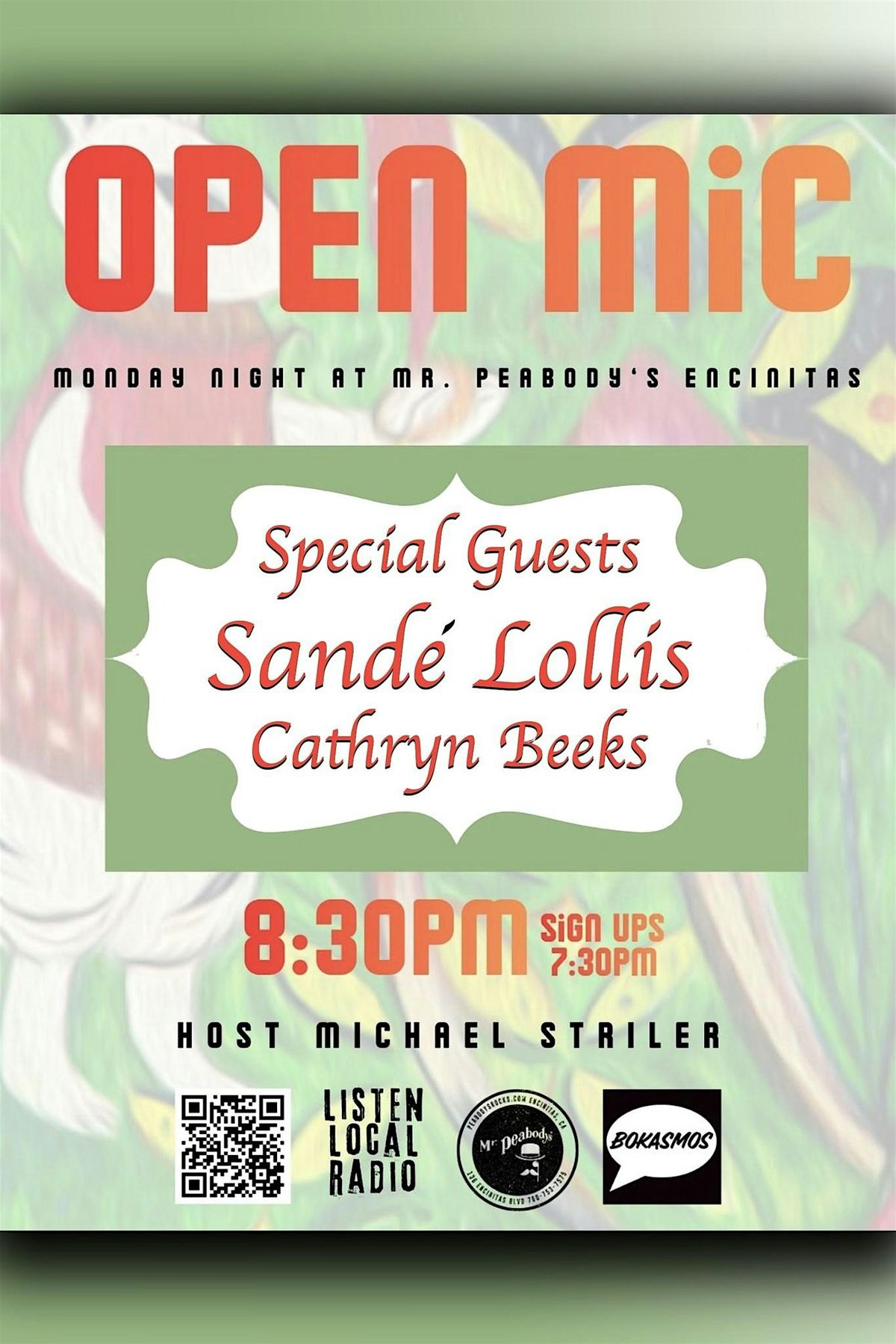 Monday Night Open Mic at Mr. Peabody's Encinitas