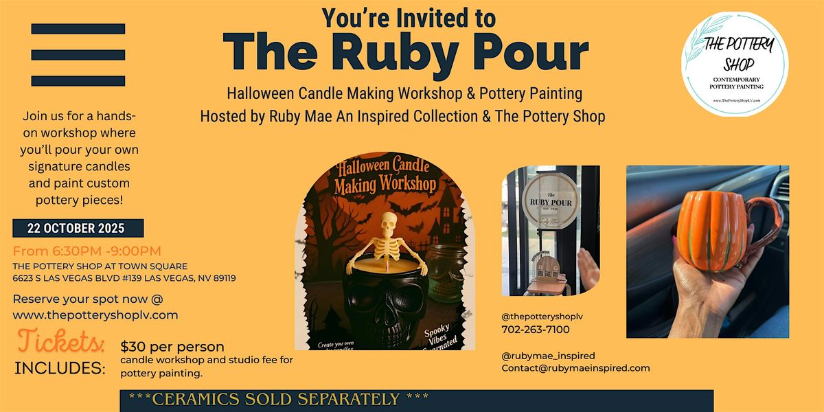 Candle Making & Pottery Painting - Halloween Edition!