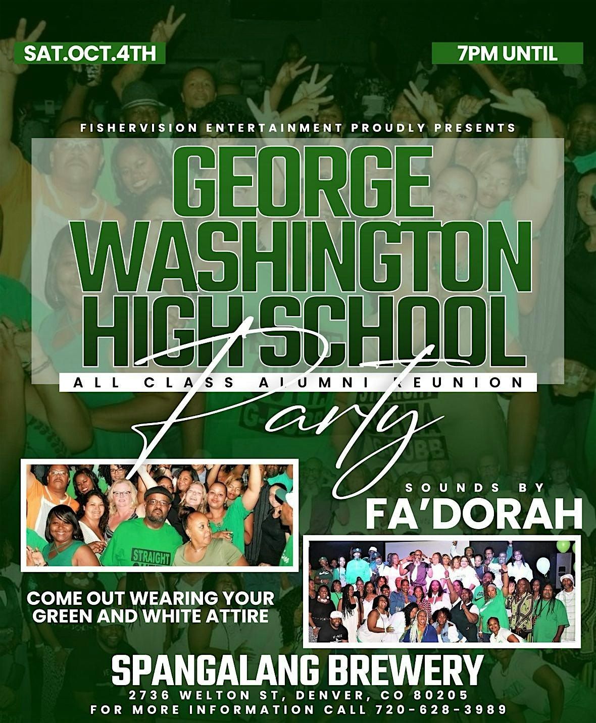 George Washington High School - All Class Alumni Reunion - DJ FA'DORAH -