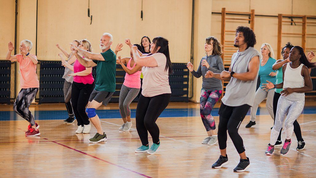 Gentle Cardio, Strength & Balance - a moderate aerobics class