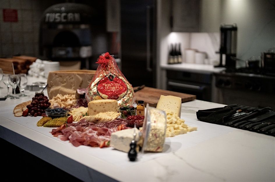 Building a Charcuterie Board with Wine