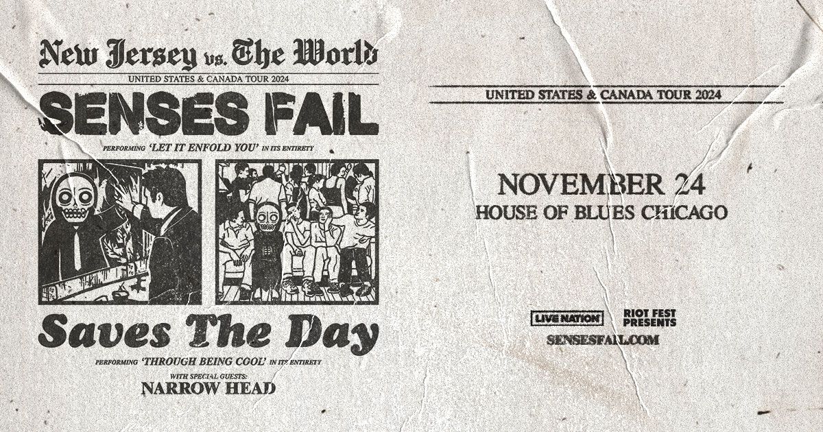 Senses Fail \/ Saves The Day: New Jersey vs. The World