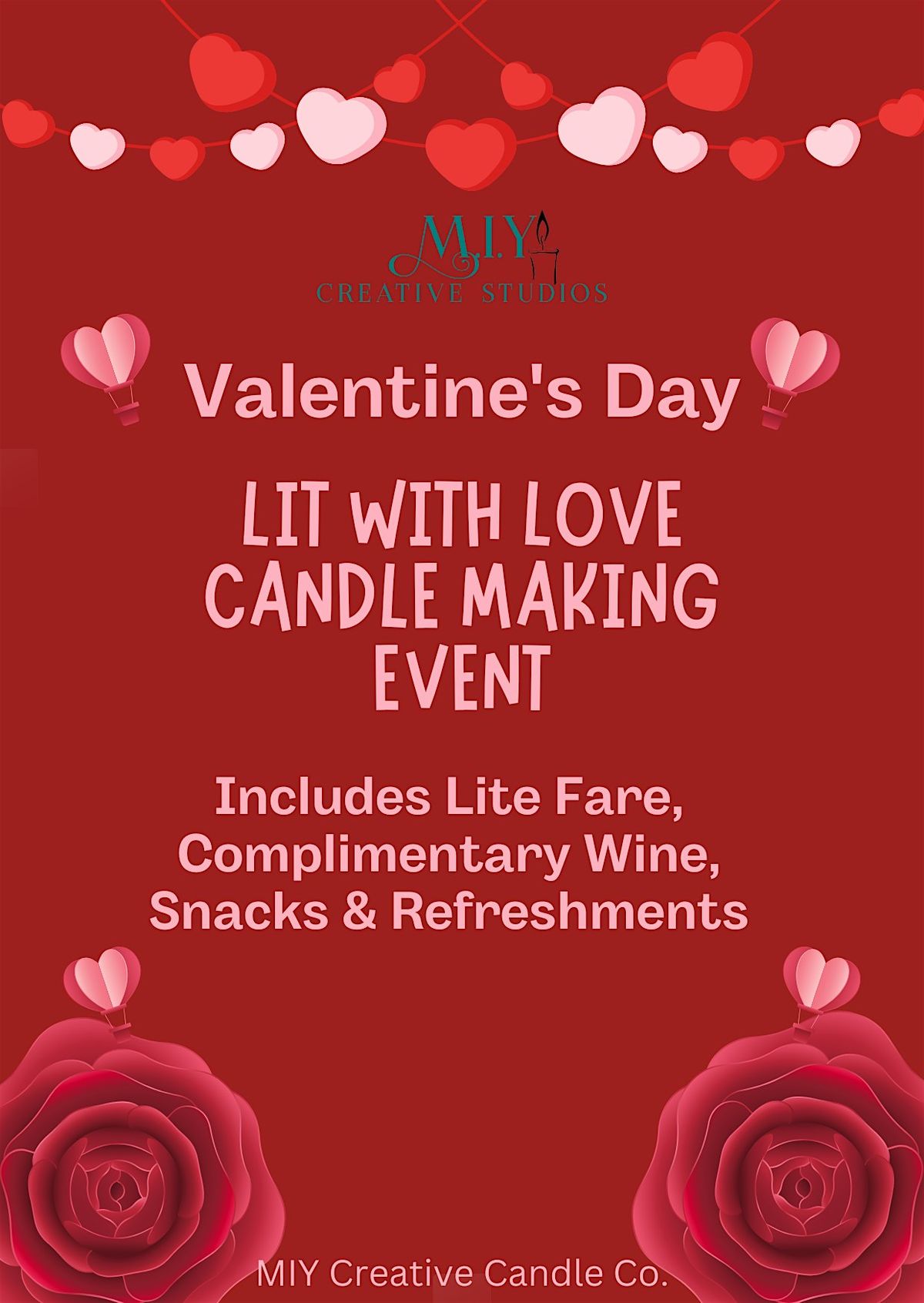 Valentine's Day "Lit With Love" Candle Making