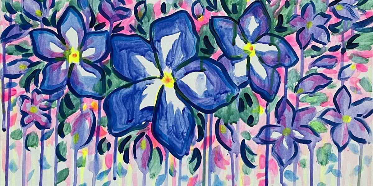 Vibrant Periwinkles - Paint and Sip by Classpop!\u2122