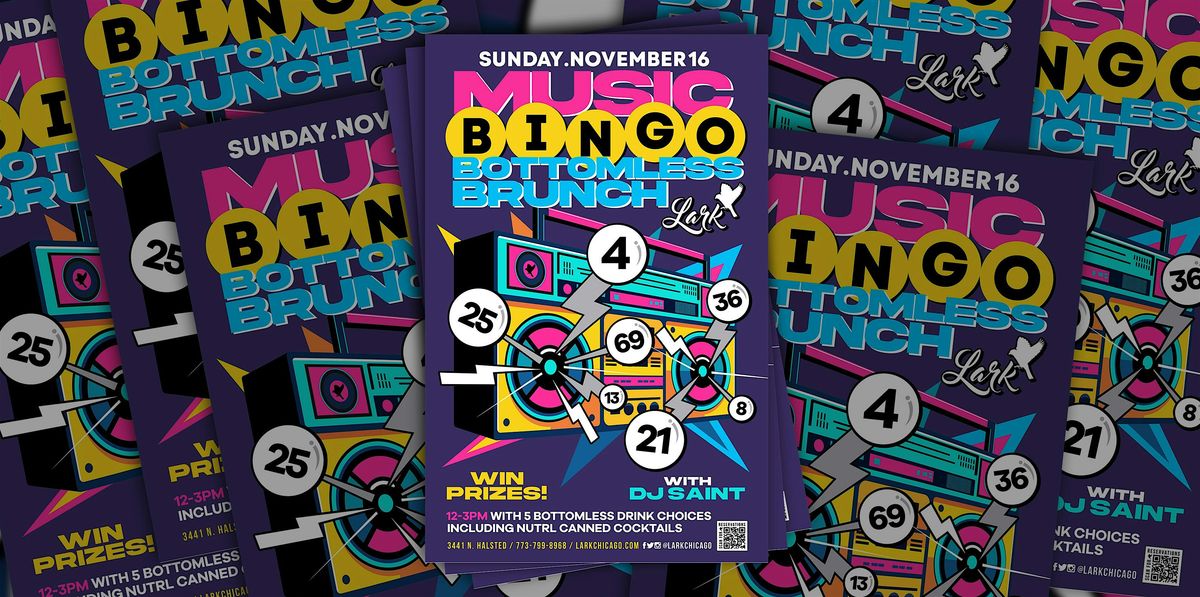 Music Bingo Bottomless Brunch