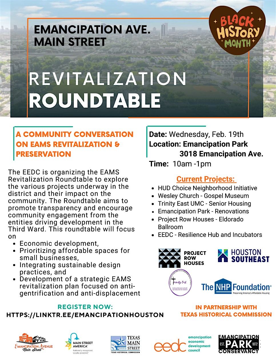 Emancipation Avenue Main Street Revitalization Roundtable