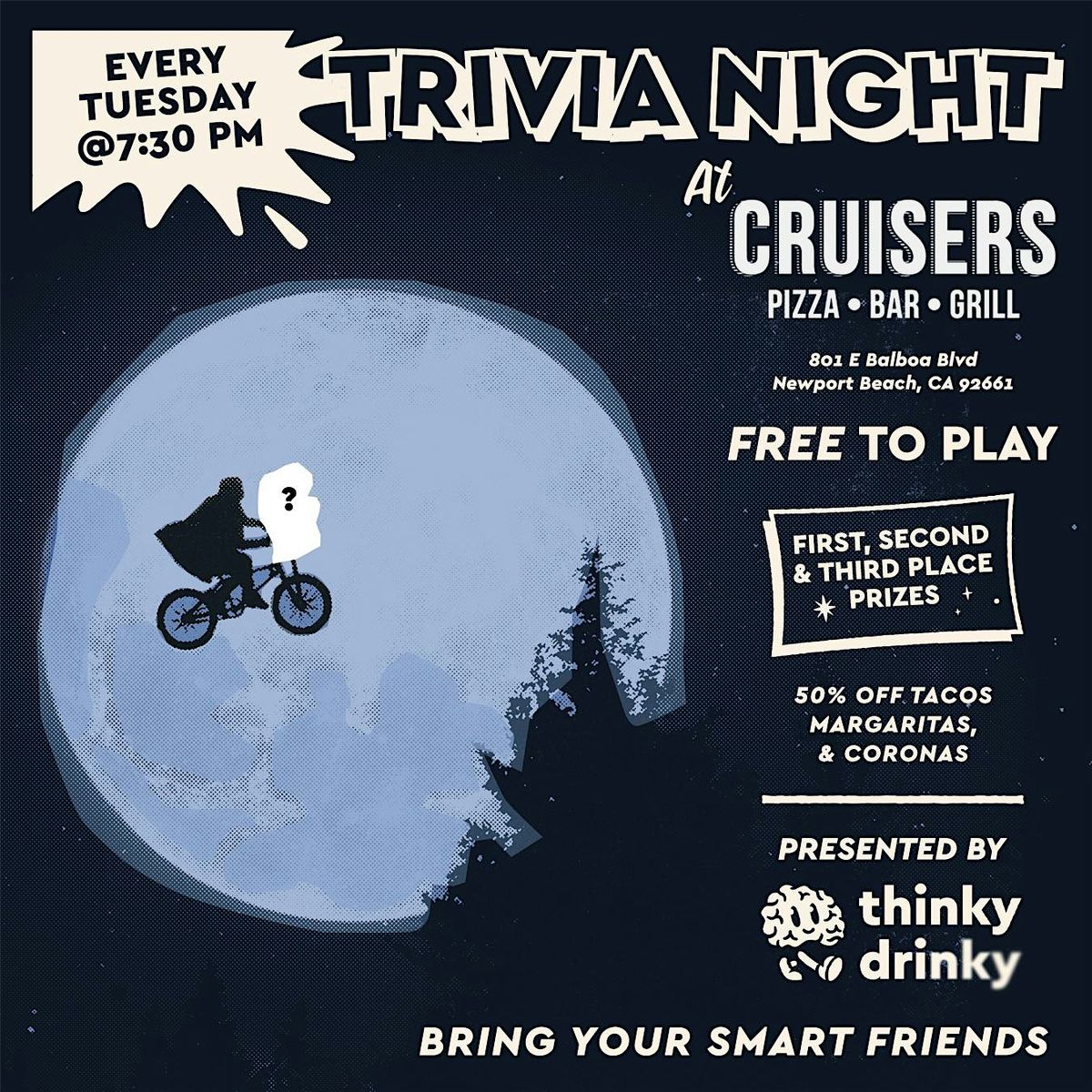 FREE Trivia Nights at Cruisers Newport Beach Thursdays 7:30!