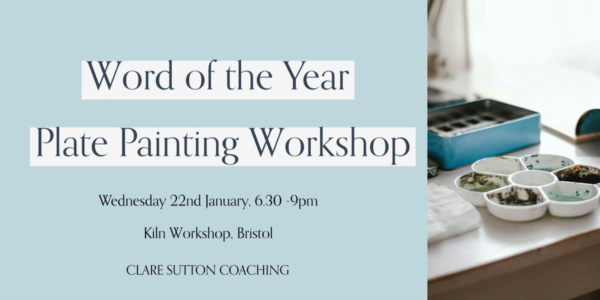 Word of the Year - Plate Painting Workshop