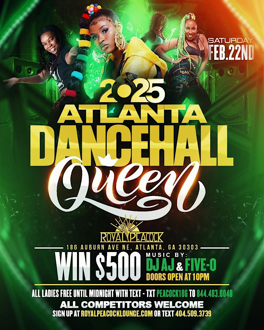 Atlanta Dancehall Queen | $500 Prize Dance Contest @ The Royal Peacock