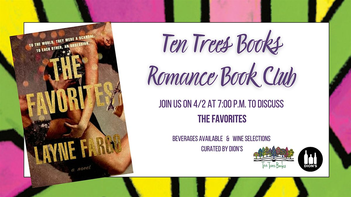 Romance Book Club at Ten Trees Books: The Favorites