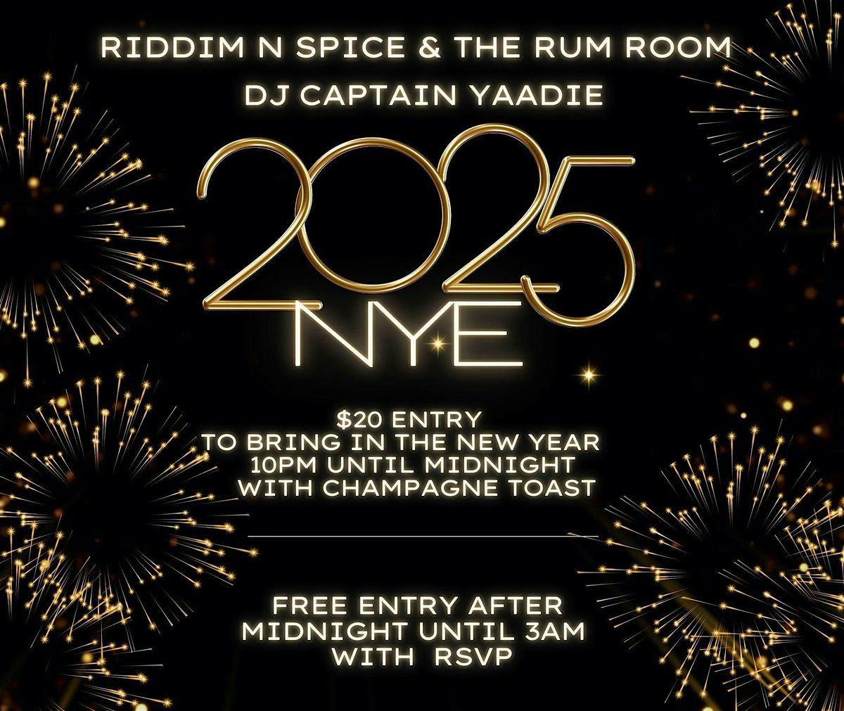 NYE 2025 AT THE RUM ROOM