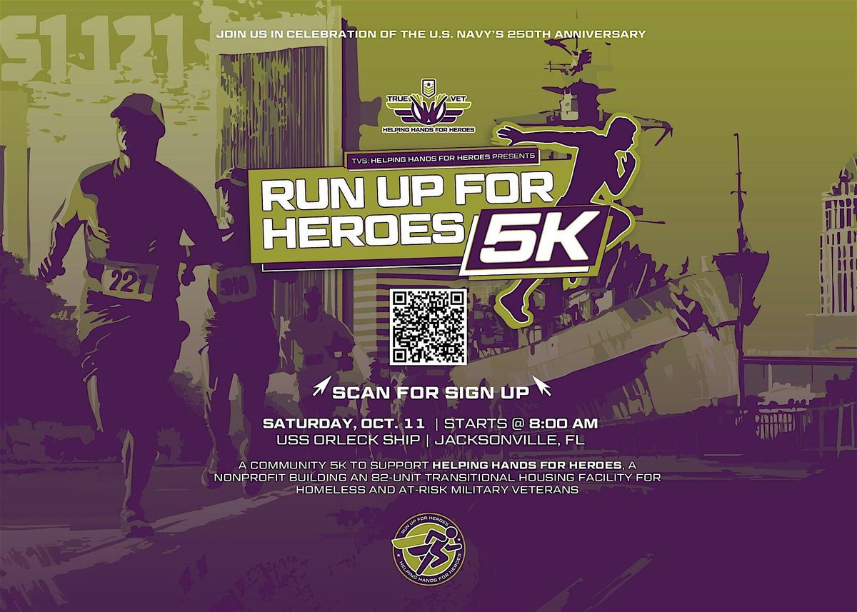 Vendors Wanted: Run Up for Heroes 5k: Honoring the Navy's 250th!