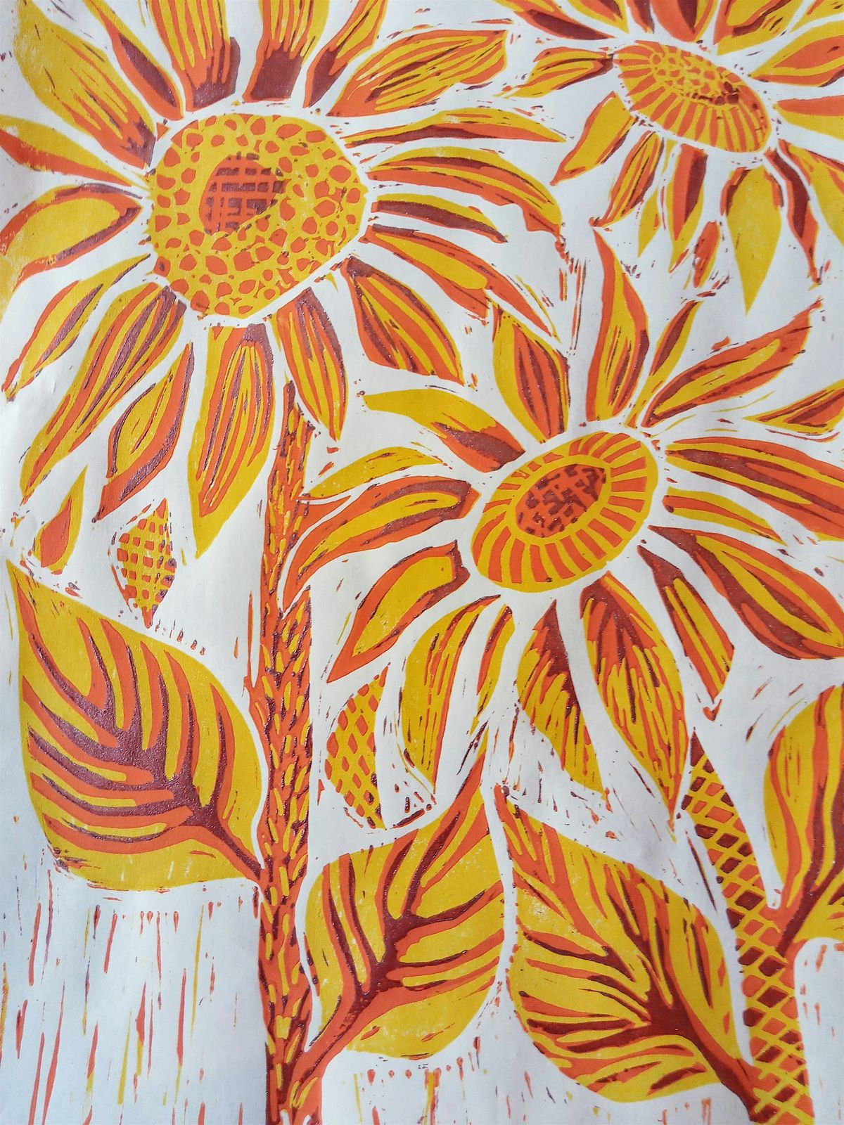 Prints From The Plot - Beginners Linoprinting Workshop