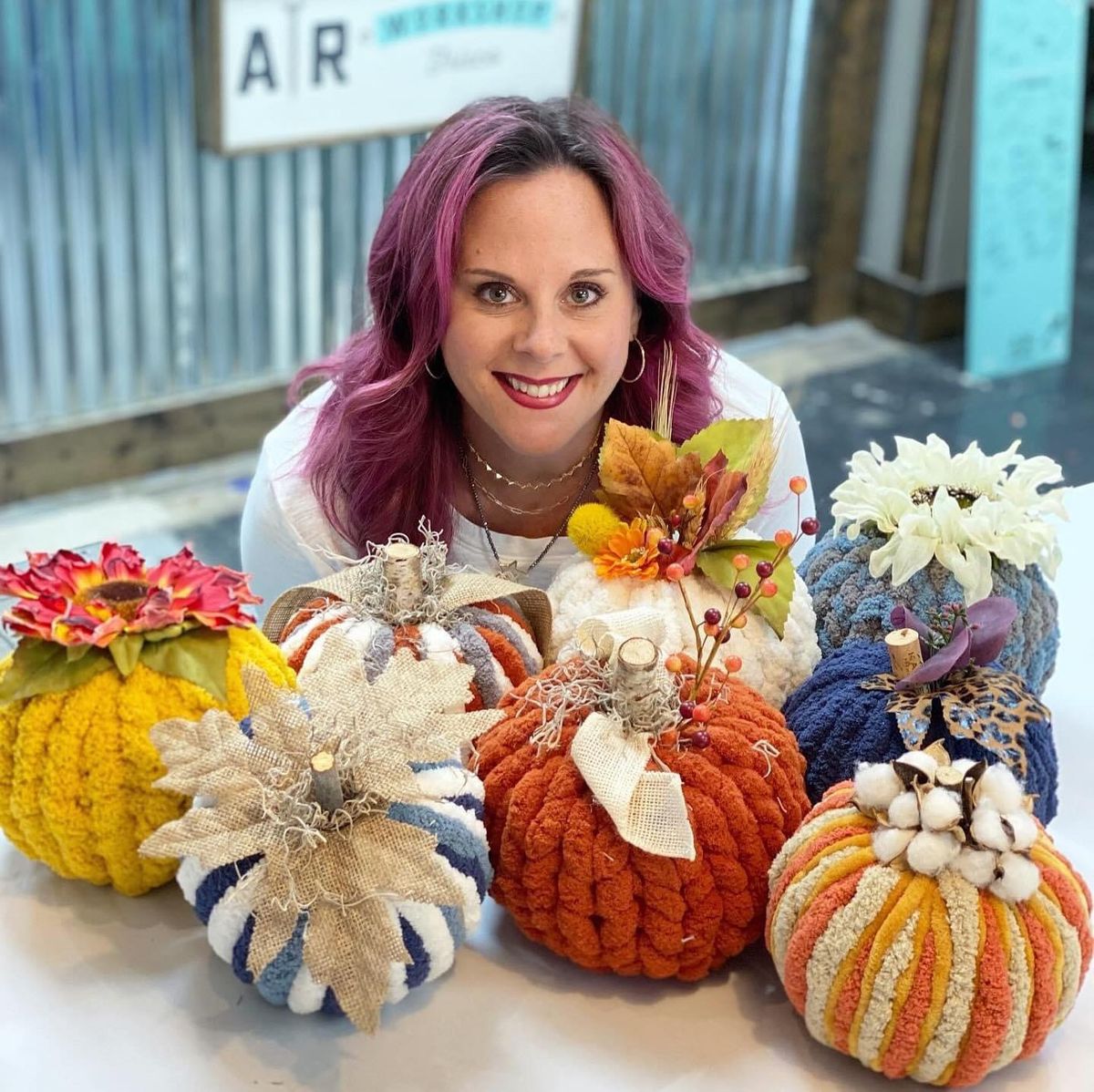 Chunky Knit Pumpkins 