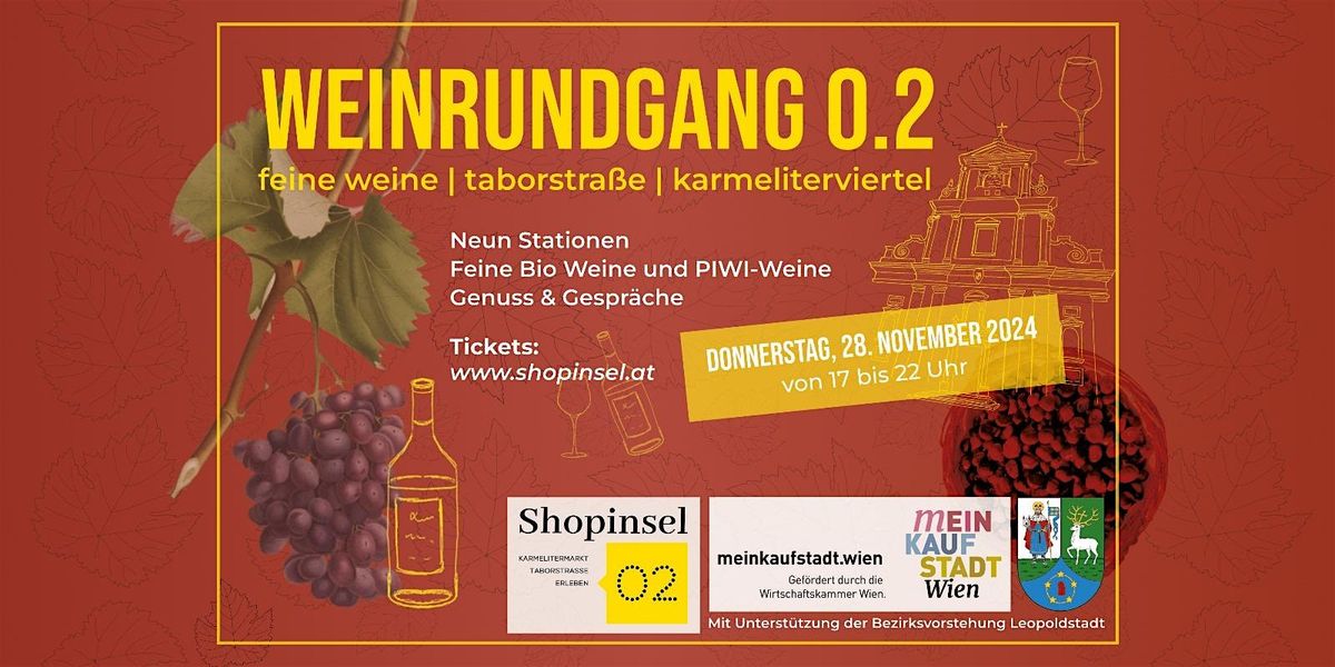 WEINRUNDGANG 0.2   Karmeliterviertel & Taborstra\u00dfe