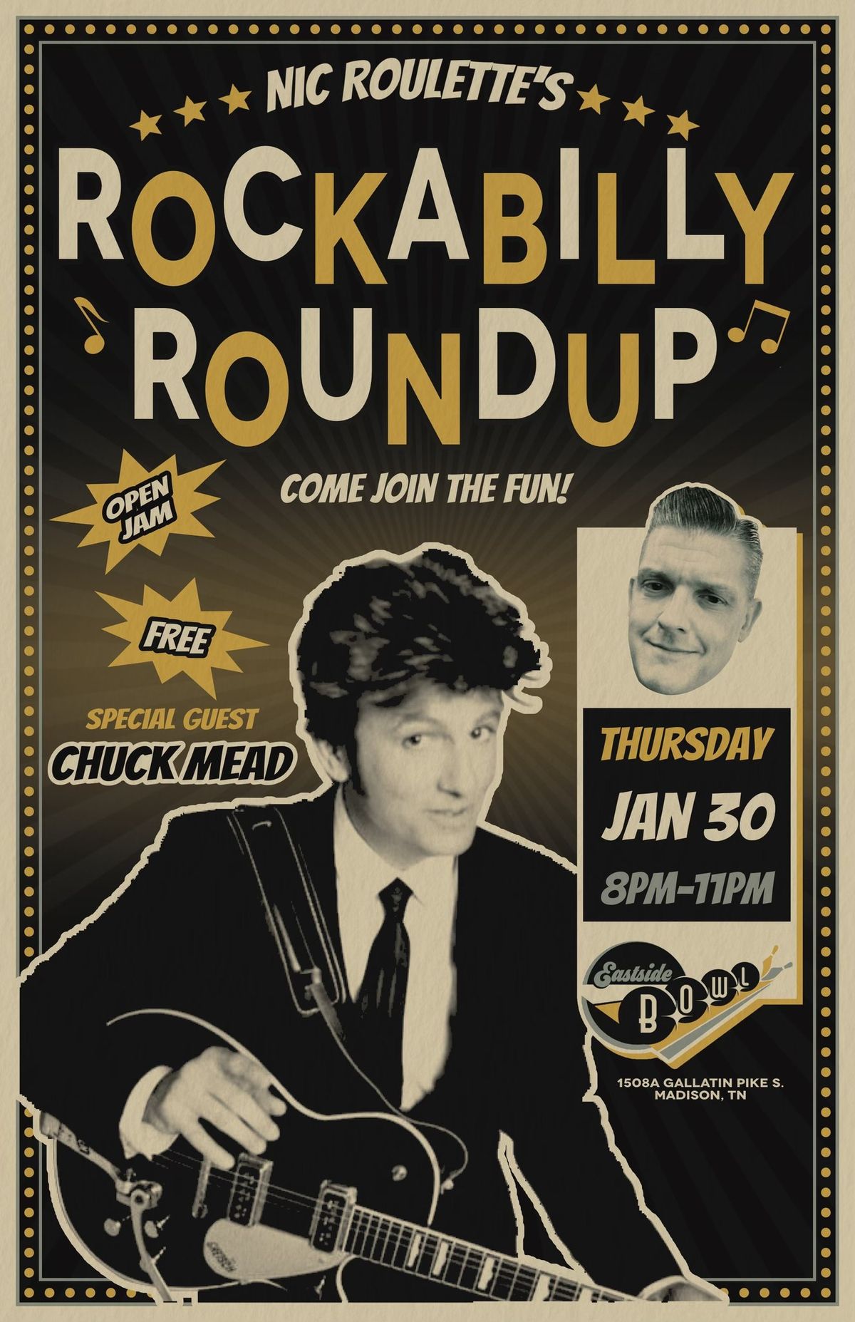 Nic Roulette\u2019s Rockabilly Roundup featuring Chuck Mead\u2b50\ufe0f