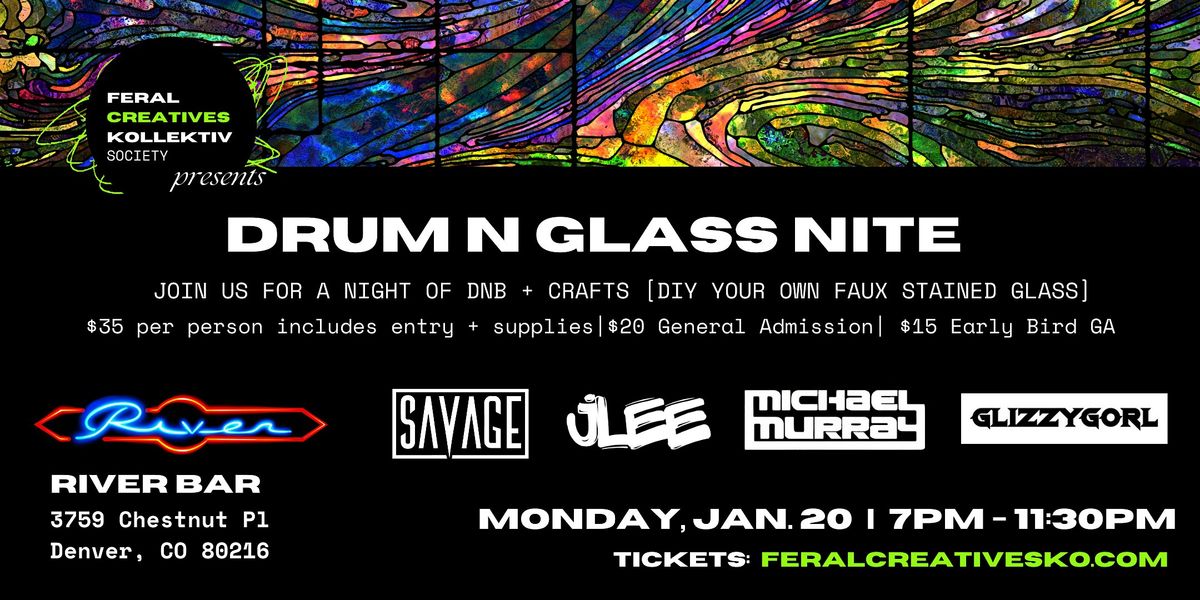 Drum 'n' Glass: Faux Stained Glass Craft Nite