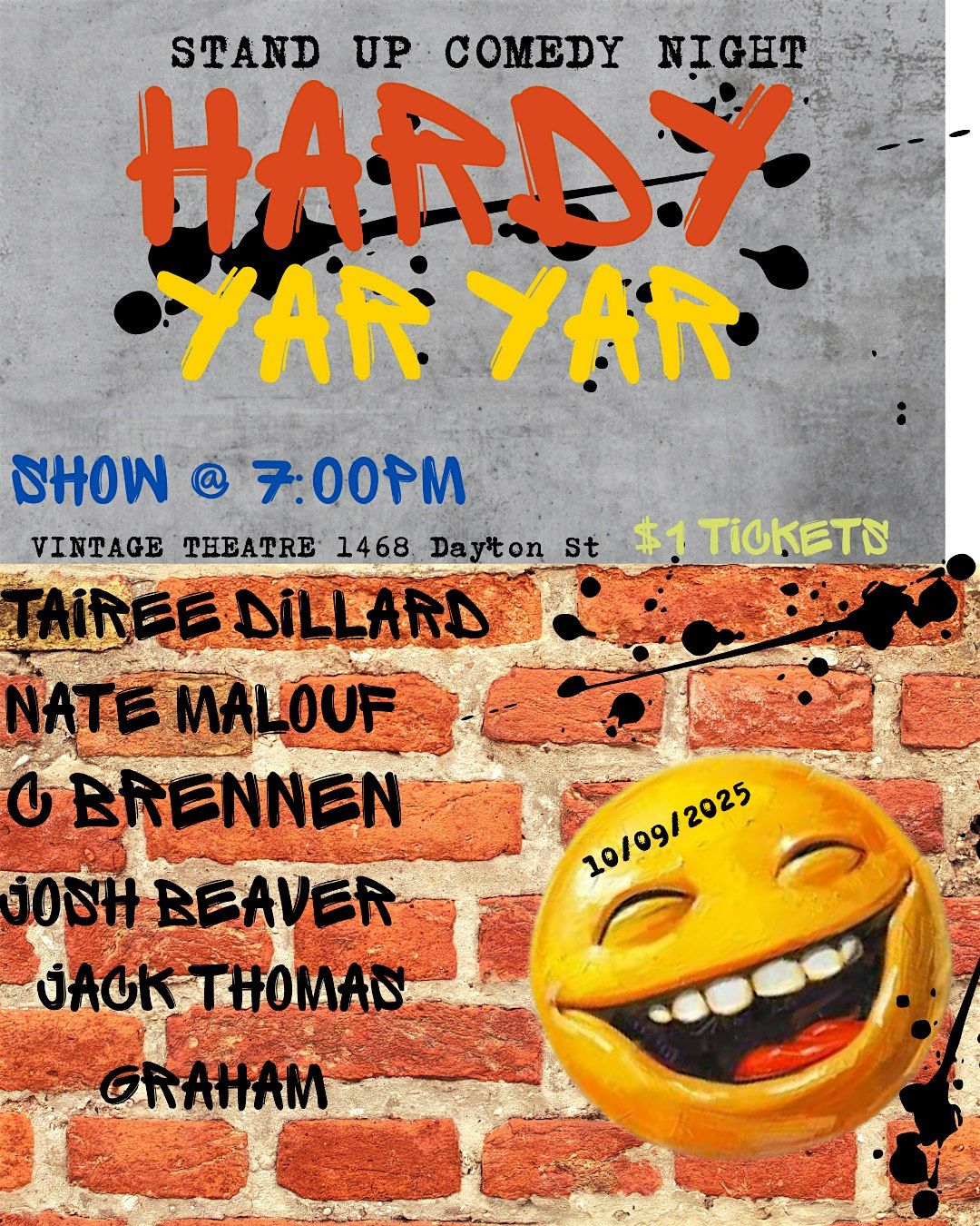 HARDY YAR YAR: STANDUP COMEDY SHOWCASE