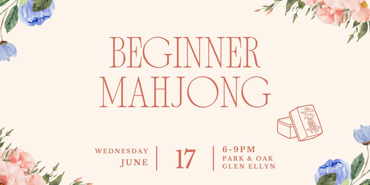 Beginner Mahjong Night