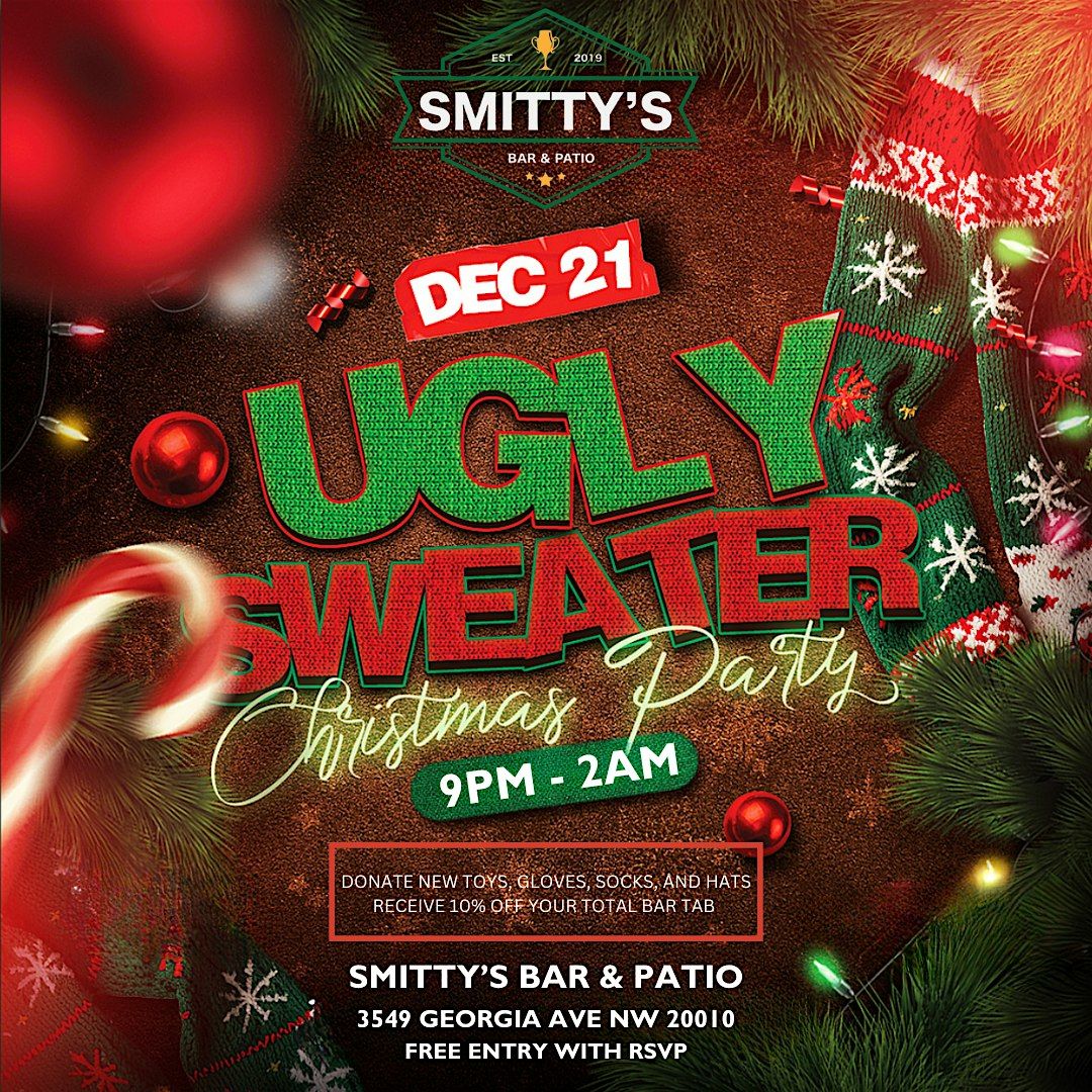 Smitty\u2019s Bar & Patio Ugly Sweater Christmas Party