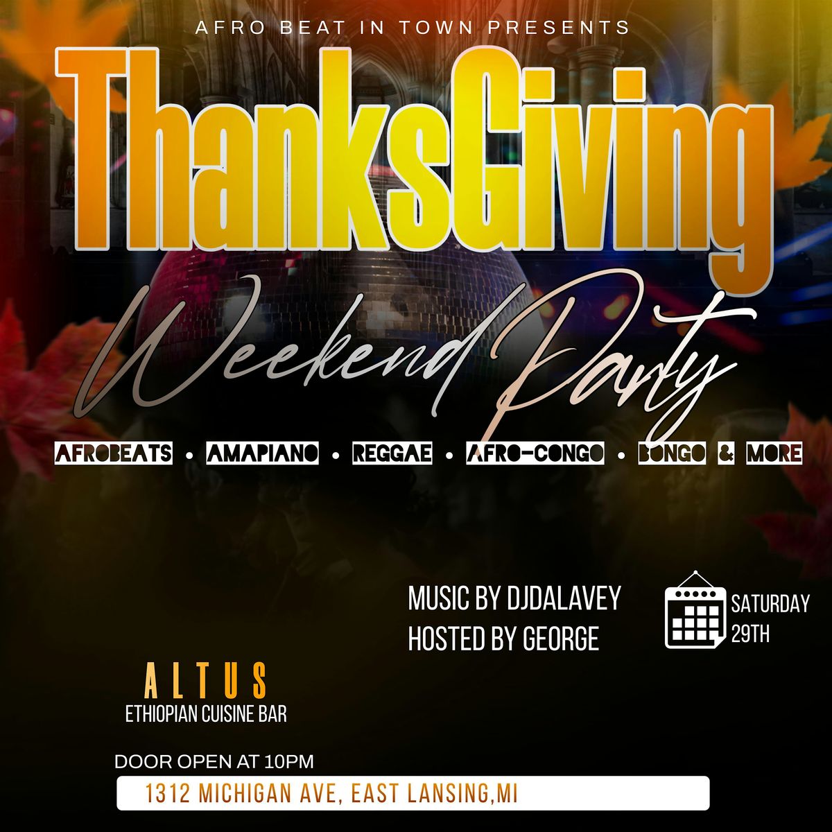 Thanksgiving Weekend Party