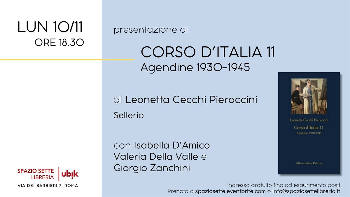 Presentazione di" Corso d\u2019Italia 11"