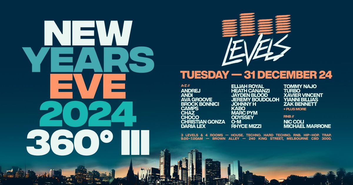 LEVELS MELBOURNE | NEW YEARS EVE 2024