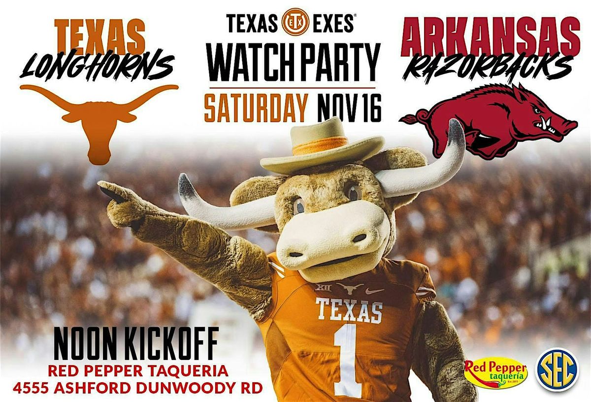 Texas vs. Arkansas Football Watch Party