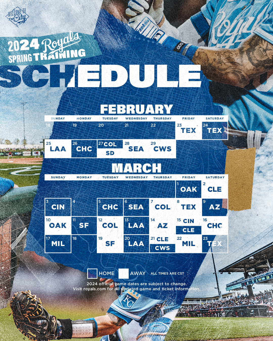 Spring Training: Kansas City Royals (Split Squad) at Texas Rangers