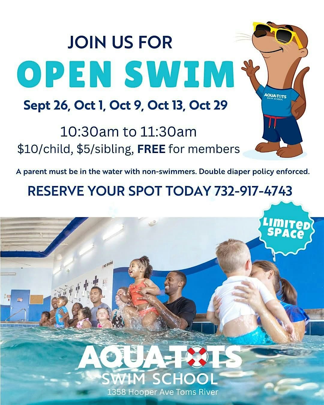 Open Swim at Aqua-Tots Toms River