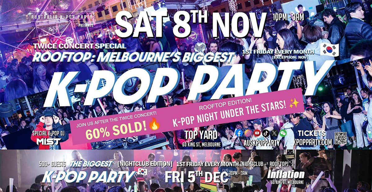 [TWICE Concert Special] Melbourne  Biggest ROOFTOP K-Pop Party Sat 8th Nov