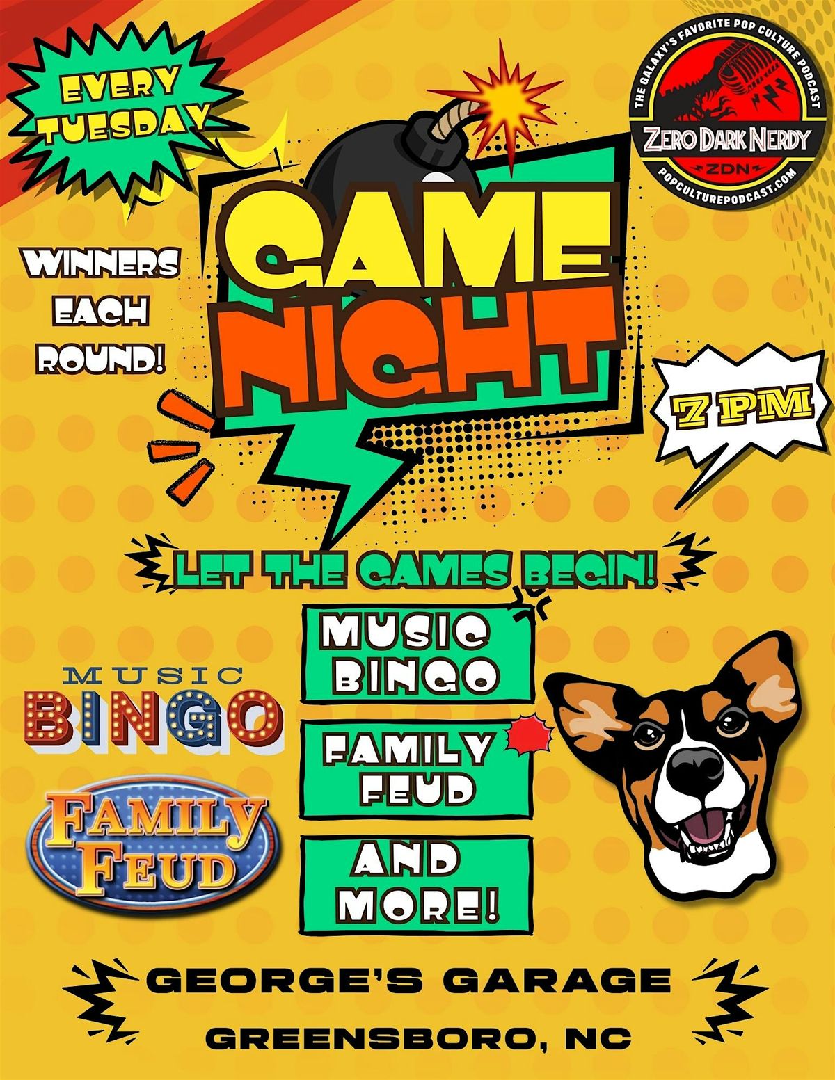 Game Night at George's Garage