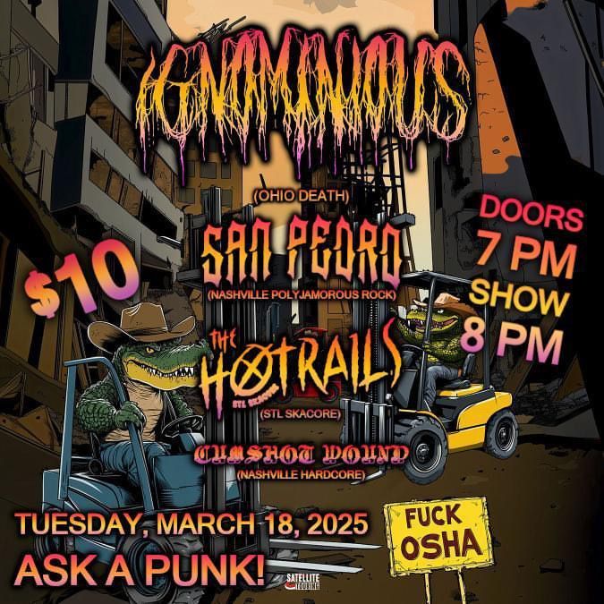 HotRails take Murfreesboro w\/ San Pedro, Ignominious, & Cumshot Wound  