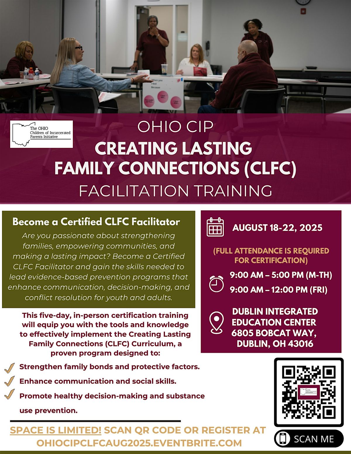 Ohio CIP Creating Lasting Family Connections Facilitation Training Nov 2025