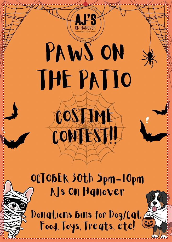 Paws On the Patio Costume Contest!
