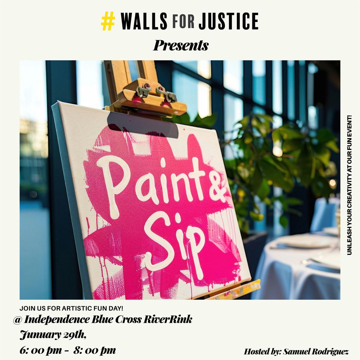 Paint and Sip with Walls For Justice